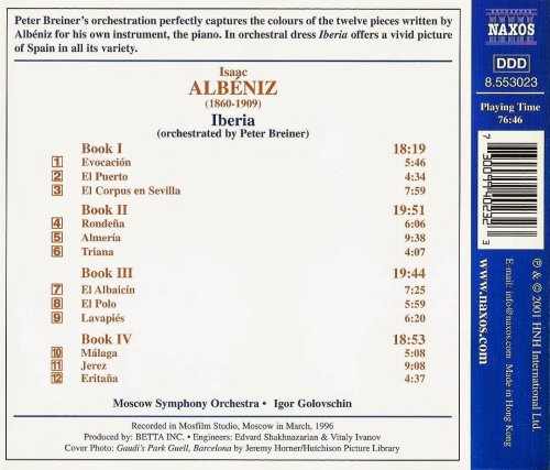 Moscow Symphony Orchestra, Igor Golovschin - Albeniz: Iberia (1996) CD-Rip