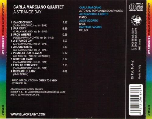 Carla Marciano Quartet - Change Of Mood (2008)