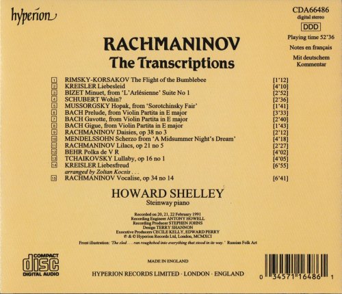 Howard Shelley - Rachmaninov: The Transcriptions (1991)