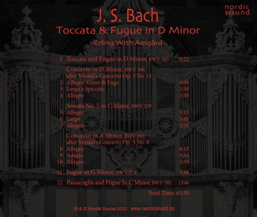 Erling With Aasgård - J. S. Bach: Toccata and Fugue in D Minor (2022) [Hi-Res]