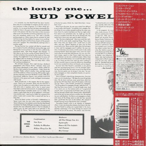 Bud Powell - The Lonely One (1959) [1999 Verve Original Collection]