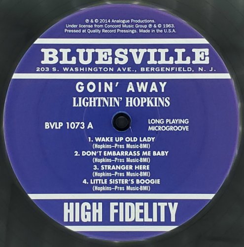 Lightnin' Hopkins - Goin' Away (Reissue, 2022) LP