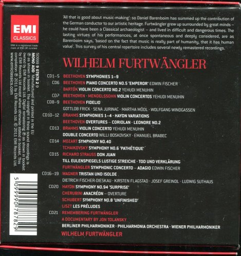 Wilhelm Furtwangler - The Great EMI Recordings (2011) [21CD Box Set]