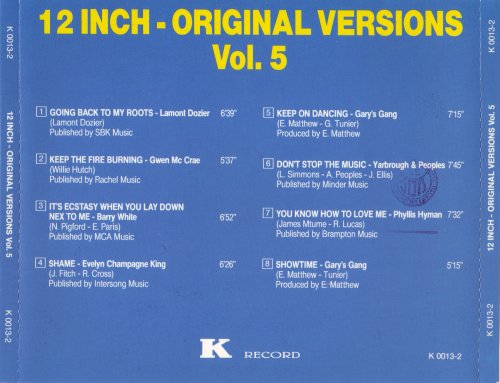 VA - 12 Inch. Original Versions Vol. 5 (1993)