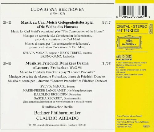 Berliner Philharmoniker, Claudio Abbado - Beethoven: Incidental Music (1996) CD-Rip