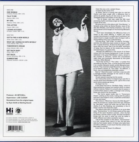 Al Green - Green Is Blues (Remastered, 2020) LP