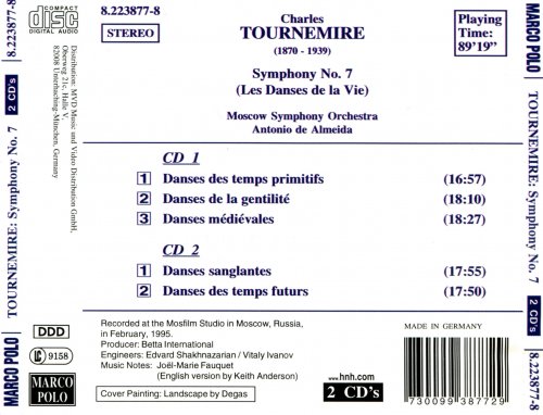 Antonio de Almeida - Tournemire: Symphony Nr. 7 "Les Dances de la Vie" (1996)