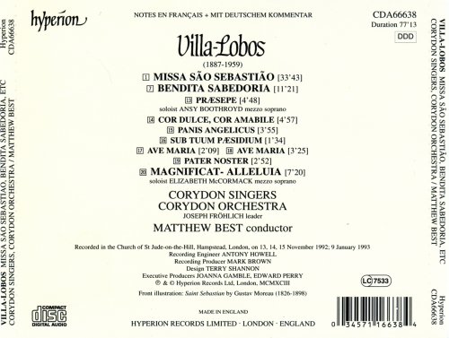 Matthew Best - Villa-Lobos: Missa de Sao Sebastiao, Bendita Sabedoria and Other Works (1993)