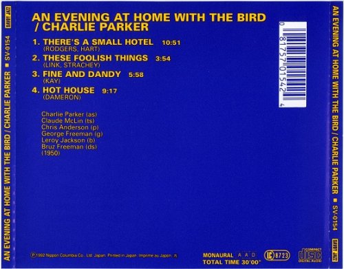 Charlie Parker - An Evening At Home With The Bird (1961) [1992]