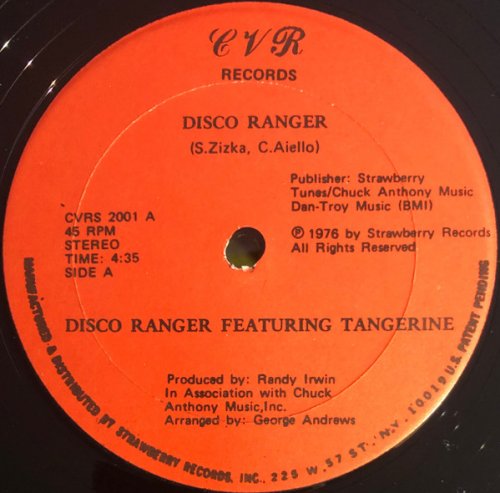 Disco Ranger Featuring Tangerine - Disco Ranger (1976)