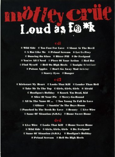 Motley Crue - Loud As F@k (2CD) (2003) CD-Rip