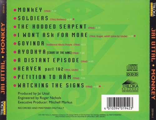 Jai Uttal - Monkey (1992) [CD-Rip]