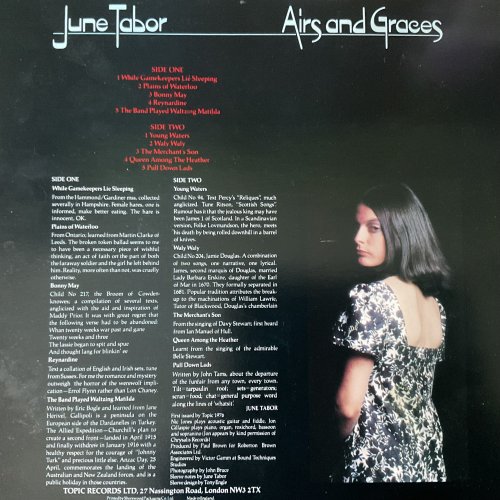 June Tabor - Airs And Graces (1976) LP