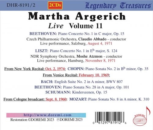 Martha Argerich - Martha Argerich Live, Vol. 11 (2023)