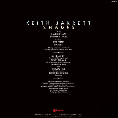 Keith Jarrett - Shades (1976)  Vinyl, LP [.flac 24bit/192kHz]