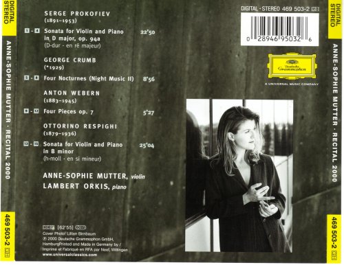 Anne-Sophie Mutter - Recital 2000: Prokofiev, Crumb, Webern, Respighi (2000) CD-Rip