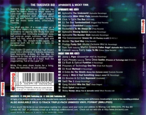 Aphrodite & Micky Finn - Mixmag Presents: The Takeover Bid (2CD) (1998) FLAC