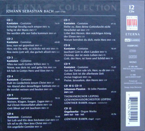 Gunther Ramin - J. S. Bach: Kantaten-Johannes-Passion (12CD Box) (2005)