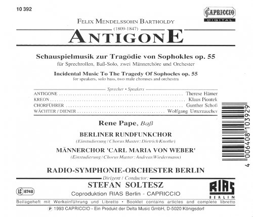 Radio-Symphonie-Orchester Berlin, Stefan Soltesz - Mendelssohn: Antigone (1993) CD-Rip