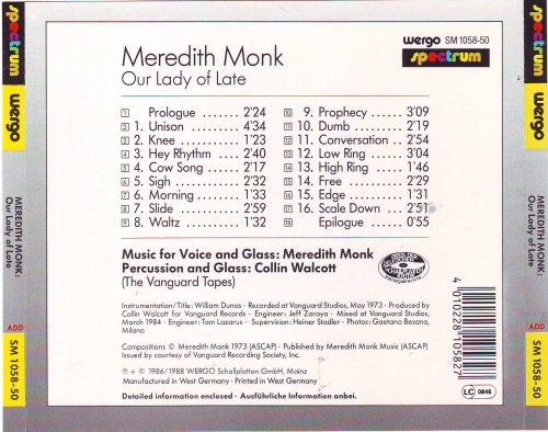 Meredith Monk - Our Lady Of Late (1988)