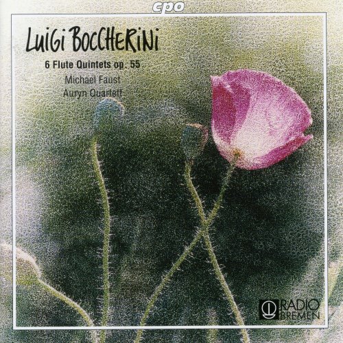 Michael Faust, Auryn Quartet - Boccherini: 6 Flute Quintets, Op. 55 (2000)