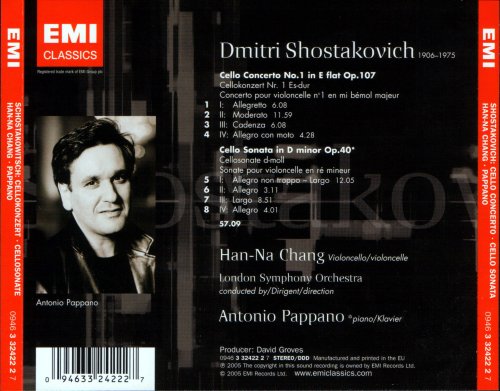 Han-Na Chang, Antonio Pappano - Shostakovich: Cello Concerto No.1, Cello Sonata (2005) CD-Rip
