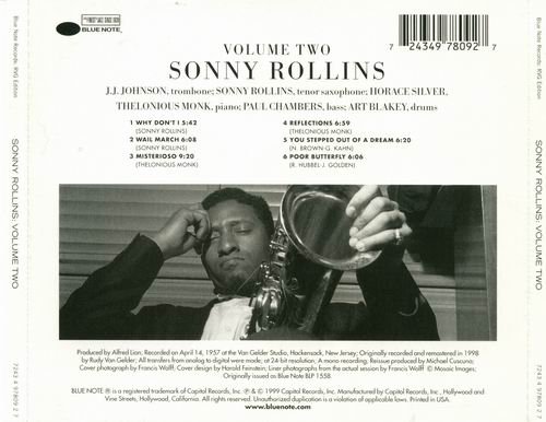 Sonny Rollins - Volume Two (1957) {RVG Edition}