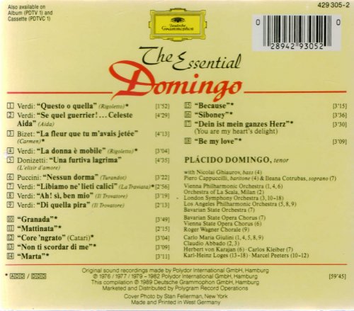 Placido Domingo - The Essential Domingo: Popular Songs and Arias (1989)