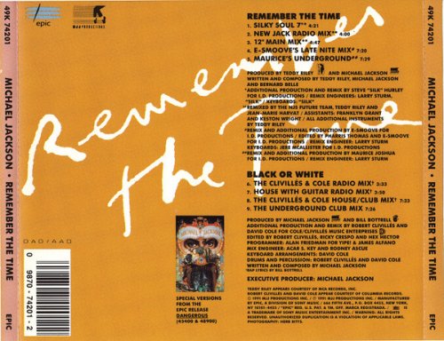 Michael Jackson - Remember The Time [CDS] (1991) FLAC