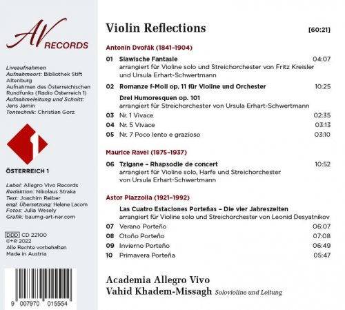 Academia Allegro Vivo, Vahid Khadem-Missagh - Violin Reflections (Live) (2023) [Hi-Res]