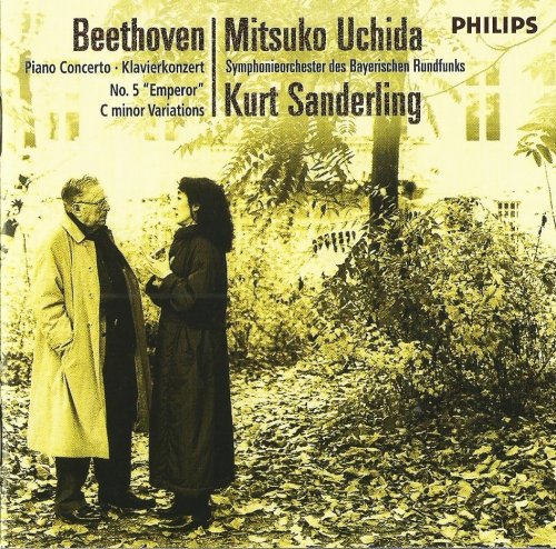 Mitsuko Uchida, Kurt Sanderling - Beethoven: Piano Concerto No.5, Variations in C minor (1999) CD-Rip