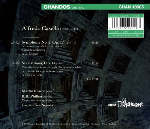 Martin Roscoe, BBC Philharmonic, Gianandrea Noseda - Casella: Concerto for Orchestra, A notte alta (2012) CD-Rip