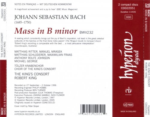 Robert King - J. S. Bach: Messe in h-moll (2005)