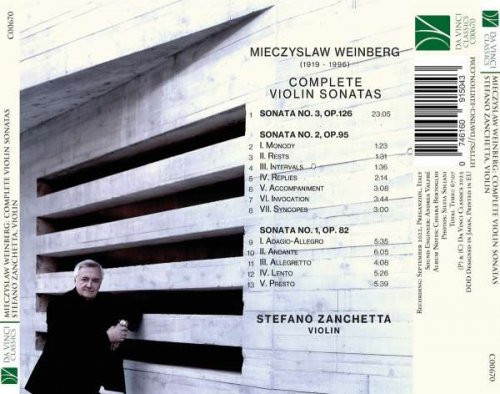 Stefano Zanchetta - Mieczyslaw Weinberg: Complete Violin Sonatas (2023) [Hi-Res]