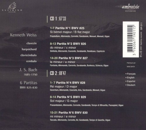 Kenneth Weiss - J.S.Bach: 6 Partitas (2001)
