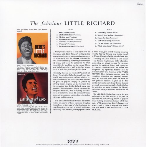 Little Richard - The Fabulous Little Richard (2012) LP
