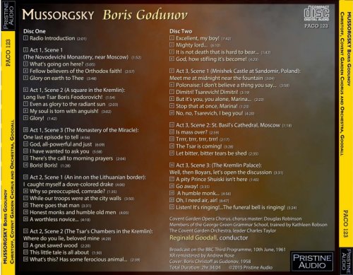 Reginald Goodall - Mussorgsky: Boris Godunov (1961) [2015]