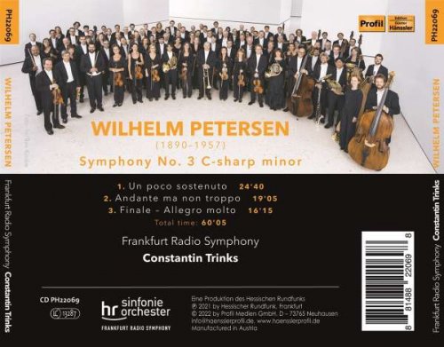 Frankfurt Radio Symphony Orchestra, Constantin Trinks - Petersen: Symphony No. 3 in C-Sharp Minor, Op. 30 (2023) [Hi-Res]