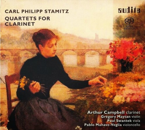 Arthur Campbell, Gregory Maytan, Paul Swantek, Pablo Mahave-Veglia - Stamitz: Quartets for Clarinet (2013) CD-Rip