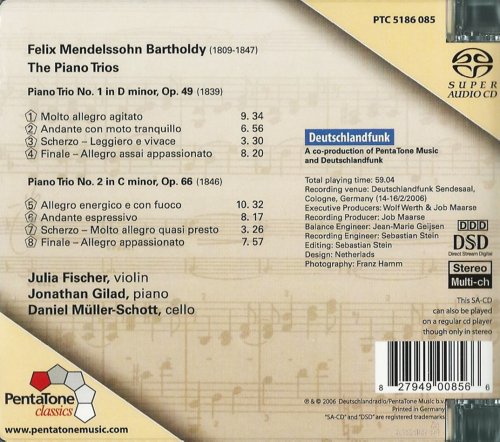 Julia Fischer, Jonathan Gilad, Daniel Müller-Schott - Mendelssohn: Piano Trios (2006) CD-Rip