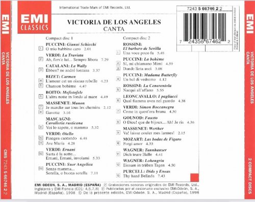 Victoria de los Angeles - Canta (1998)