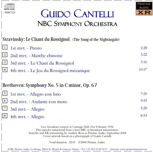 Guido Cantelli - Final NBC SO Concert: Stravinsky, Beethoven's 5th (1954) [2008]