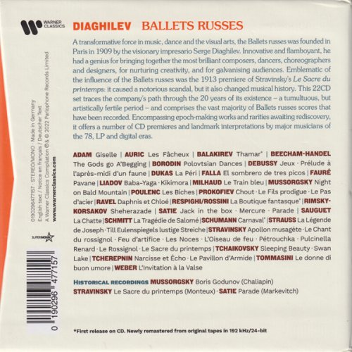 Va Diaghilev Ballets Russes 2022 22cd Box Set 7490