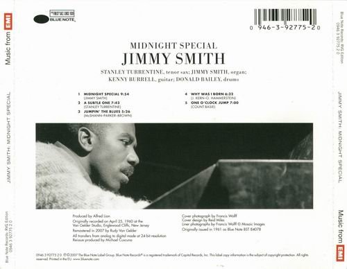 Jimmy Smith - Midnight Special (1961) {RVG Edition}