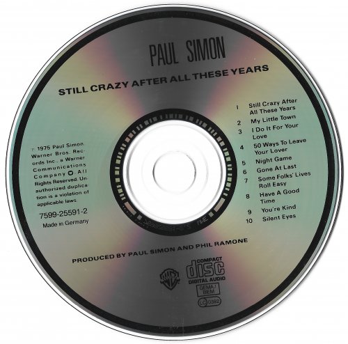 Paul Simon - Still Crazy After All These Years (1987) CD-Rip