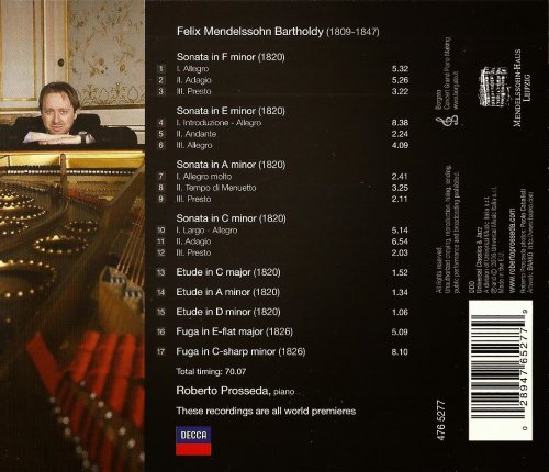 Roberto Prosseda - Mendelssohn Rarities (2006) CD-Rip