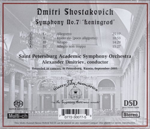 Alexander Dmitriev - Shostakovich: Symphony 7 'Leningrad' (2005) Hi-Res