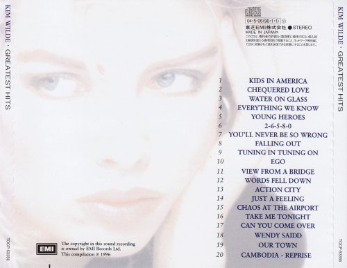 Kim Wilde - Greatest Hits (1996) [2004 Jараnеsе Еditiоn]