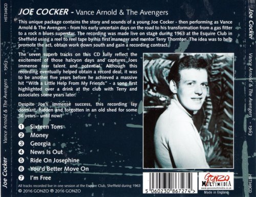 Joe Cocker - Vance Arnold and the Avengers (1963) [2016]