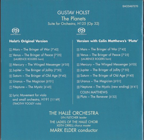 Mark Elder - Gustav Holst: The Planets, Colin Matthews: Pluto (2002) [SACD]